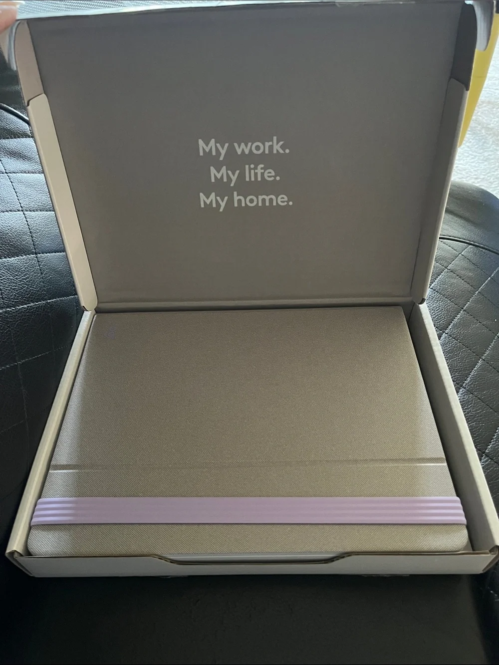 Tablet or laptop stand with wireless keyboard and mouse